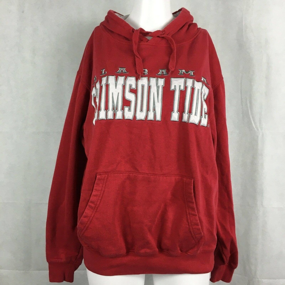 Stadium Athletics Hoodie Womens Sz L Red Alabama‎ Crimson Tide Football